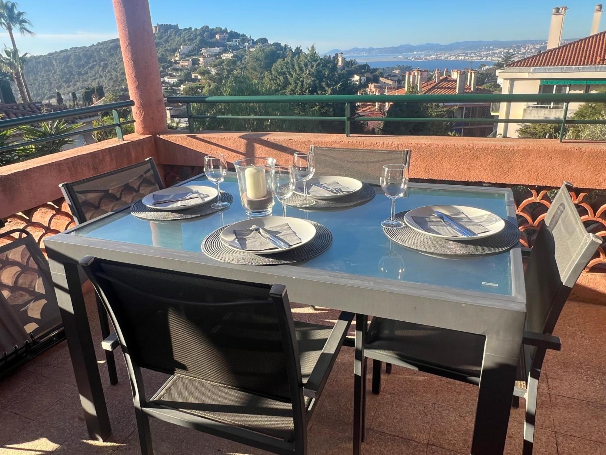 Agreable 3 Pieces Climatise Avec Vue Mer Et Parking فيليوفرُنش سور مير المظهر الخارجي الصورة